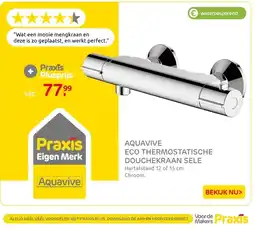 Praxis Aquavive eco thermostatische douchekraan sele aanbieding