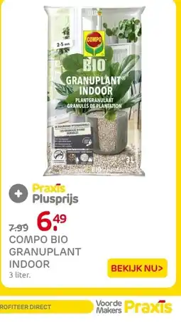 Praxis Compo bio granuplant indoor aanbieding