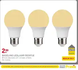 Praxis Baseline ledlamp peertje aanbieding