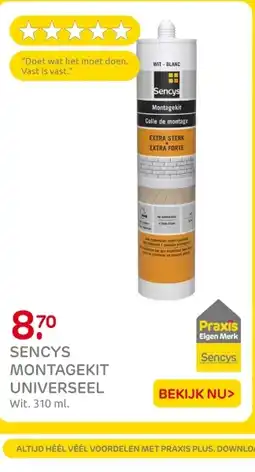 Praxis Sencys montagekit universeel aanbieding