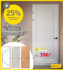 Praxis Cando binnendeur groove original ca01 aanbieding
