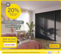 Praxis Op storemax basic en comfort en cando maatwerkkasten aanbieding