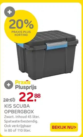 Praxis Kis scuba opbergbox aanbieding