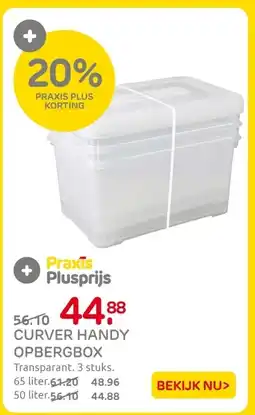 Praxis Curver handy opbergbox aanbieding