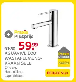 Praxis Aquavive eco wastafelmeng kraan sele aanbieding