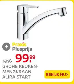 Praxis Grohe keuken mengkraan alira start aanbieding