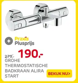 Praxis Grohe thermostatische badkraan alira start aanbieding
