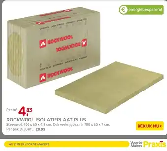 Praxis Rockwool isolatieplaat plus aanbieding