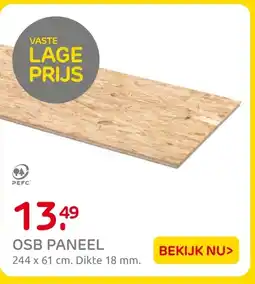 Praxis Osb paneel aanbieding