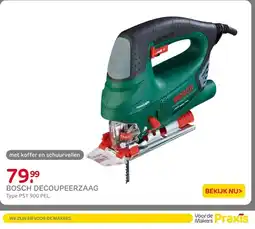 Praxis Bosch decoupeerzaag aanbieding
