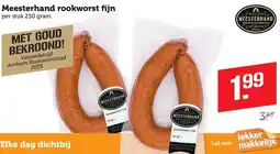 Lekker Makkelijk Meesterhand rookworst fijn aanbieding