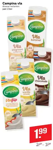 Lekker Makkelijk Campina vla aanbieding