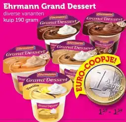 Lekker Makkelijk Ehrmann Grand Dessert aanbieding