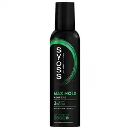 Trekpleister Syoss Max Hold Haarmousse aanbieding
