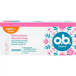 Etos o.b. Original Tampons Super 16st aanbieding