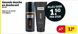 Kruidvat Amando douche en deodorant aanbieding