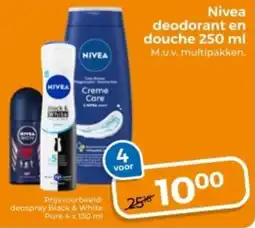 Trekpleister Nivea Deodorant en Douche aanbieding