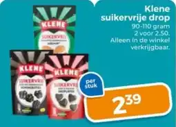 Trekpleister Klene Suikervrije Drop aanbieding