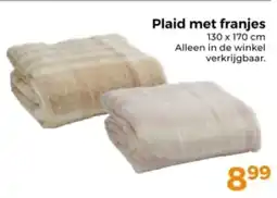 Trekpleister Plaid met Franjes aanbieding