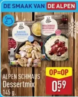 ALDI Alpen Schmaus Dessertmix aanbieding