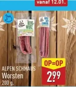 ALDI Alpen Schmaus Worsten aanbieding