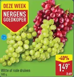 ALDI Witte of Rode Druiven aanbieding