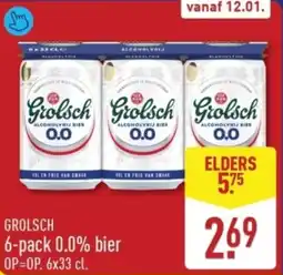 ALDI Grolsch 0.0 % Bier aanbieding