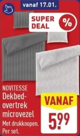 ALDI Novitesse Dekbedovertrek Microvezel aanbieding