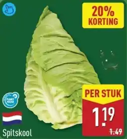 ALDI Spitskool aanbieding