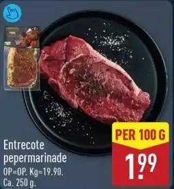 ALDI Entrecote Pepermarinade aanbieding