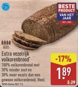 ALDI Extra Vezelrijk Volkorenbrood aanbieding