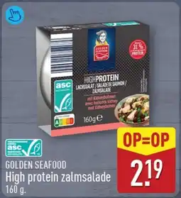 ALDI Golden seafood high protein zalmsalade aanbieding