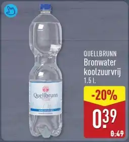 ALDI Quellbrunn bronwater koolzuurvrij aanbieding