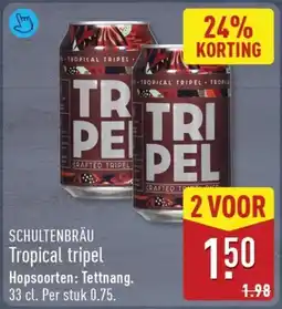 ALDI Schultenbräu tropical tripel aanbieding