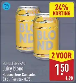 ALDI Schultenbräu juicy blond aanbieding