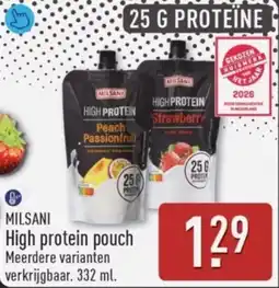 ALDI MILSANI High protein pouch aanbieding