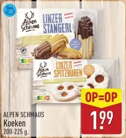 ALDI ALPEN SCHMAUS Koeken aanbieding