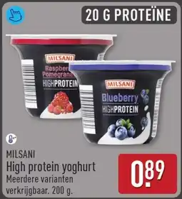 ALDI MILSANI High protein yoghurt aanbieding