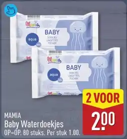 ALDI MAMIA Baby Waterdoekjes aanbieding