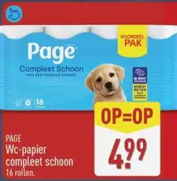 ALDI PAGE Wc-papier compleet schoon aanbieding