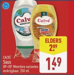 ALDI CALVÉ Saus aanbieding