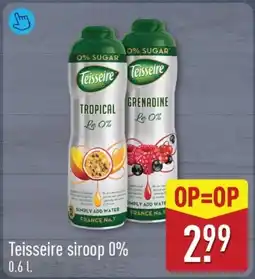 ALDI Teisseire siroop 0% aanbieding
