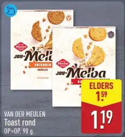 ALDI VAN DER MEULEN Toast rond aanbieding