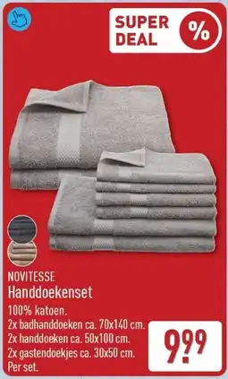 ALDI NOVITESSE Handdoekenset aanbieding