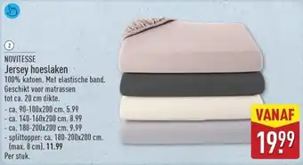 NOVITESSE Jersey hoeslaken