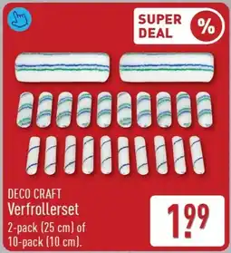 ALDI DECO CRAFT Verfrollerset aanbieding
