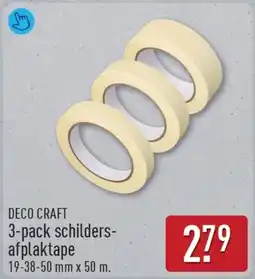 ALDI DECO CRAFT 3-pack schilders afplaktape aanbieding