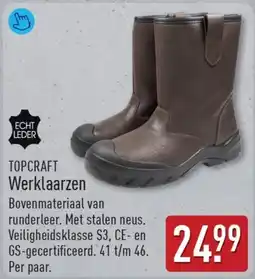 ALDI TOPCRAFT Werklaarzen aanbieding