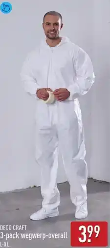 ALDI DECO CRAFT 3-pack wegwerp-overall aanbieding
