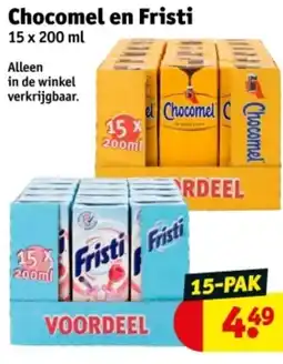 Kruidvat Chocomel en Fristi aanbieding